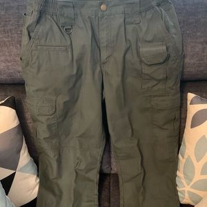Womens 5.11 Tactical green pants size 12 long